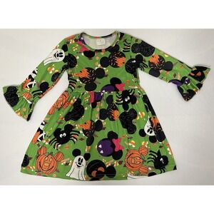 Mickeys Not So Scary Halloween Dress Girls Size 3-4T